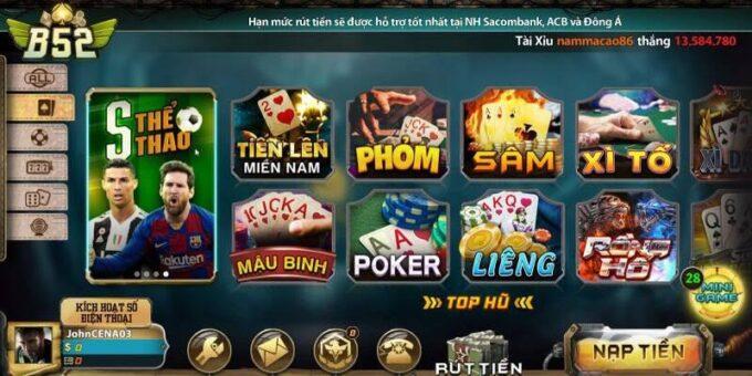 Trải Nghiệm Các Trò Chơi Đặc Sắc Trên B52