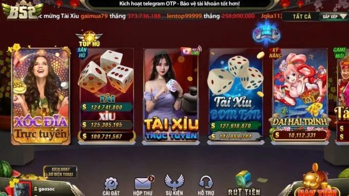 Trò Chơi Trực Tuyến B52 Club